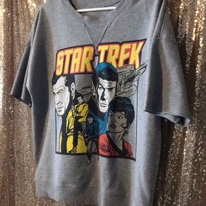 Forever 21 Star Trek cut sleeve sweatshirt M/L